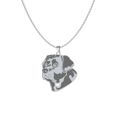 Naszyjnik z Labradorem srebro GRAWER GRATIS - MEJK Jewellery