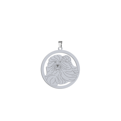 Silver Coton de Tulear pendant, FREE ENGRAVING - MEJK Jewellery