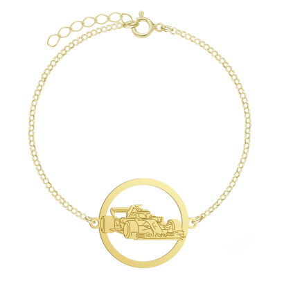 Bransoletka Pozłacana Bolid Formuła 1 GRAWER GRATIS