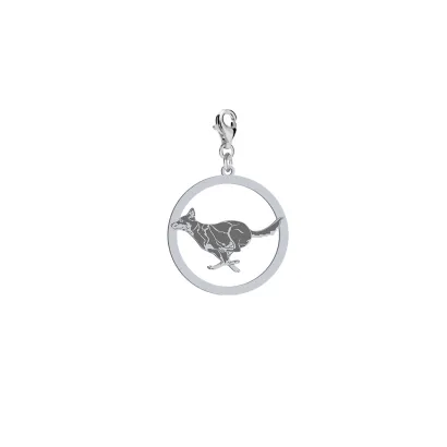 Charms z psem grawerem Australian Kelpie srebro - MEJK Jewellery