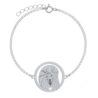 Silver Poodle bracelet, FREE ENGRAVING - MEJK Jewellery