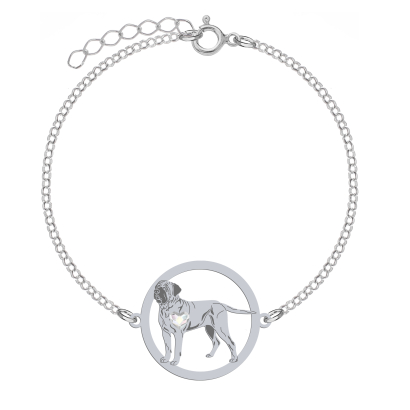 Silver Tosa Inu bracelet, FREE ENGRAVING - MEJK Jewellery