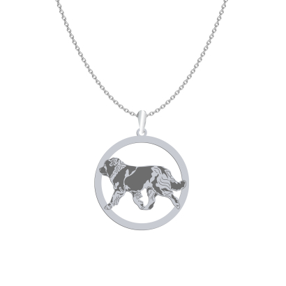 Naszyjnik z psem Caucasian Shepherd Dog srebro GRAWER GRATIS - MEJK Jewellery