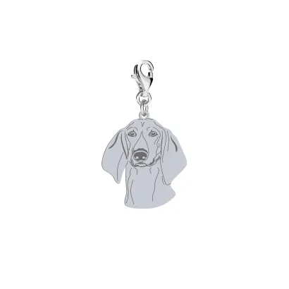 Charms z psem Poitevin srebro GRAWER GRATIS - MEJK Jewellery