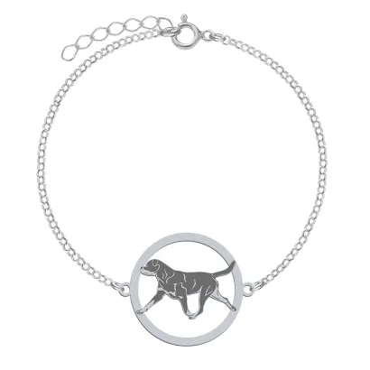 Bransoletka z psem Rottweiler srebro GRAWER GRATIS - MEJK Jewellery