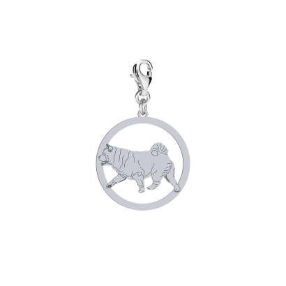 Silver Chow chow Soft engraved charms - MEJK Jewellery