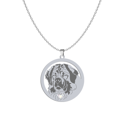 Naszyjnik z psem Moscow Watchdog srebro GRAWER GRATIS - MEJK Jewellery