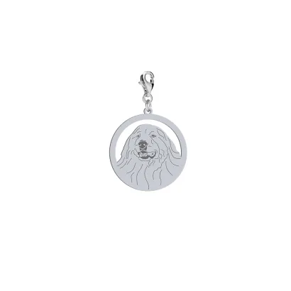 Charms z psem Pyrenean Mountain Dog srebro GRAWER GRATIS - MEJK Jewellery