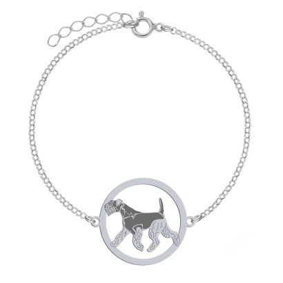 Bransoletka z psem Lakeland Terrier srebro GRAWER GRATIS - MEJK Jewellery