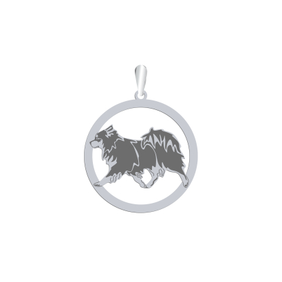 Silver Finnish Laphund pendant, FREE ENGRAVING - MEJK Jewellery