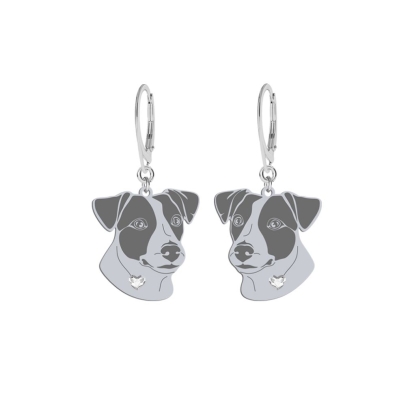 Kolczyki ze srebra Jack Russell Terrier Krótkowłosy GRAWER GRATIS - MEJK Jewellery