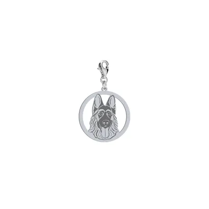 Charms z psem German Shepherd srebro GRAWER GRATIS - MEJK Jewellery