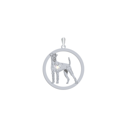 Zawieszka z psem Irish Terrier srebro GRAWER GRATIS - MEJK Jewellery