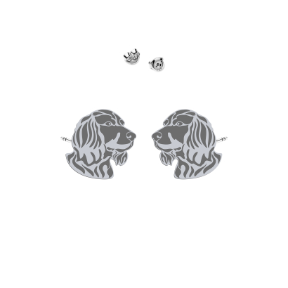 Silver German Spaniel earrings - MEJK Jewellery