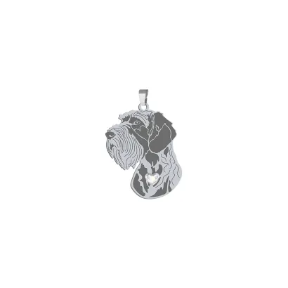 Zawieszka z psem German Wirehaired Pointer srebro GRAWER GRATIS - MEJK Jewellery