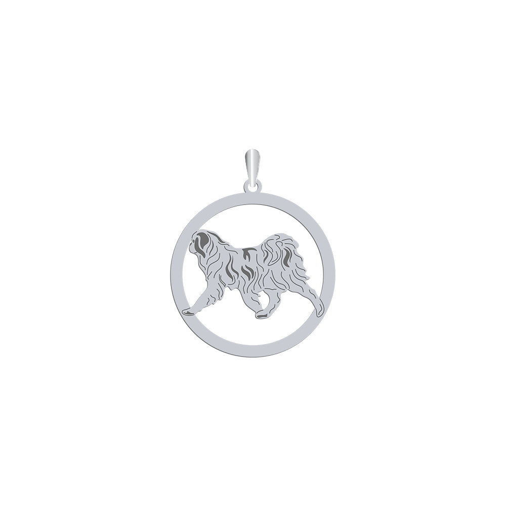 Silver Japanese Chin pendant, FREE ENGRAVING - MEJK Jewellery