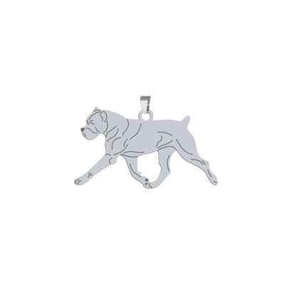 Silver Cane Corso pendant, FREE ENGRAVING - MEJK Jewellery