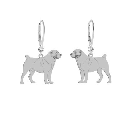 Kolczyki z psem Central Asian Shepherd Dog srebro GRAWER GRATIS - MEJK Jewellery