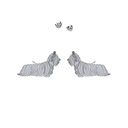Silver Skye Terrier earrings - MEJK Jewellery