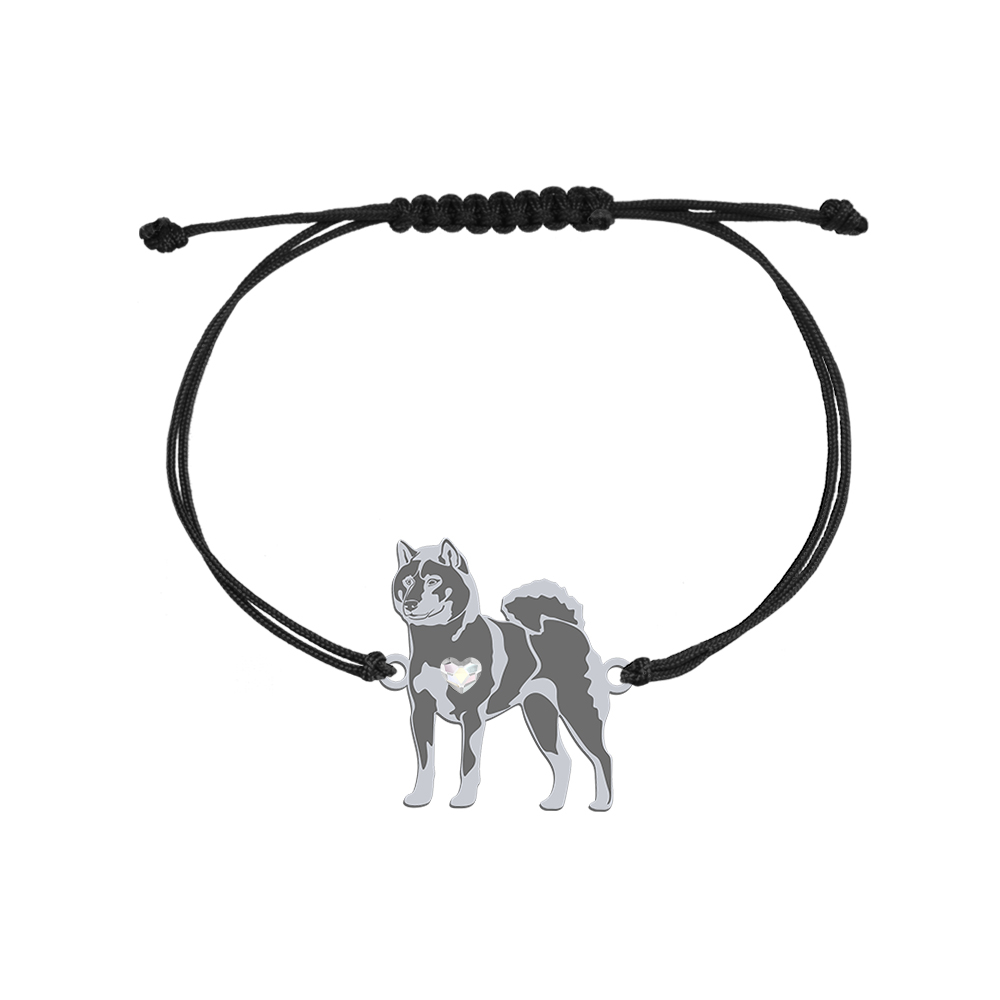 Silver Shikoku string bracelet, FREE ENGRAVING - MEJK Jewellery