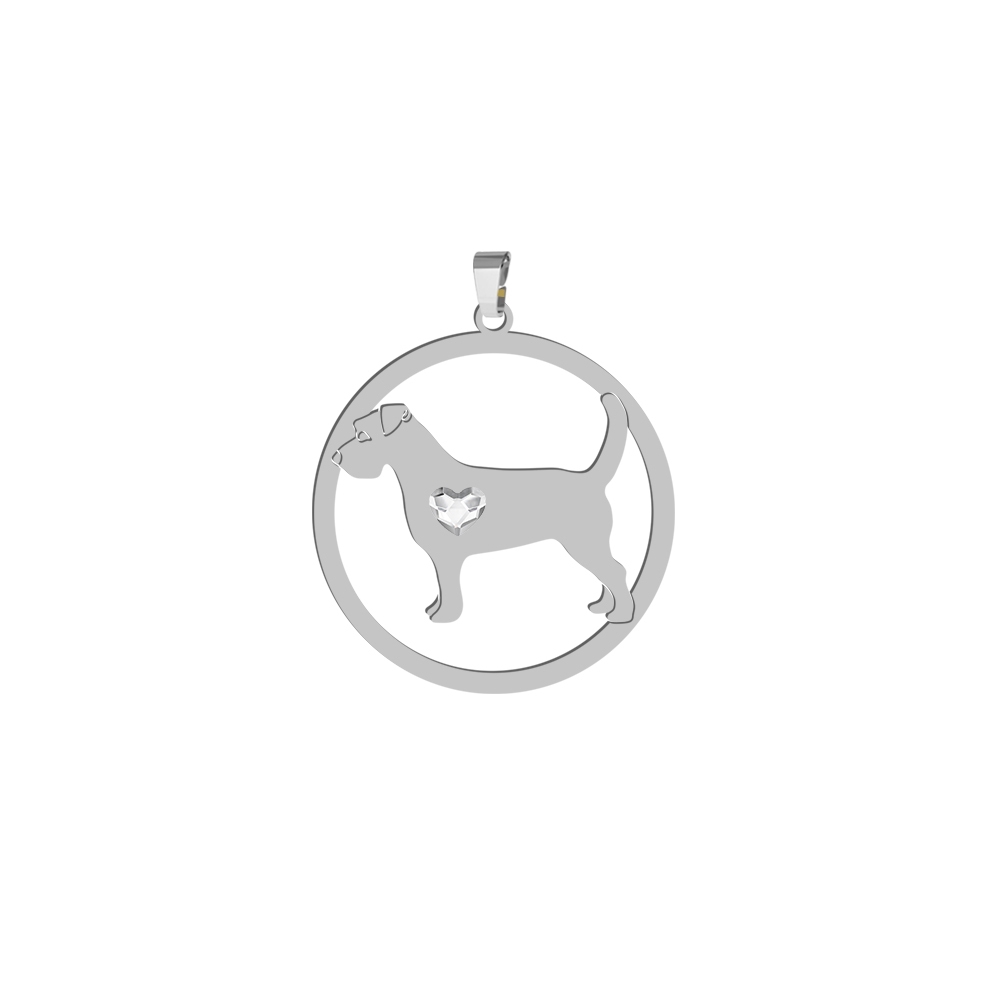 Silver Long-haired Jack Russell Terrier pendant, FREE ENGRAVING - MEJK Jewellery