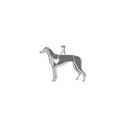 Silver Polish Greyhound pendant - MEJK Jewellery