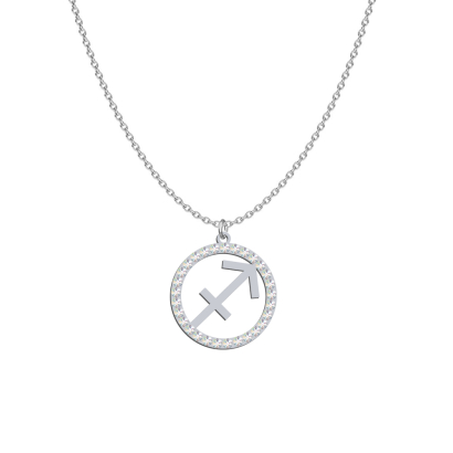 Necklace Zodiac Sign Sagittarius -  - rhodium-plated or gold-plated