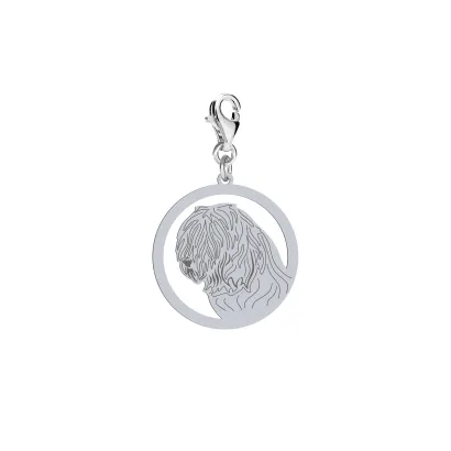 Charms z psem  Owczarek Rumuński Mioritic srebro GRAWER GRATIS - MEJK Jewellery
