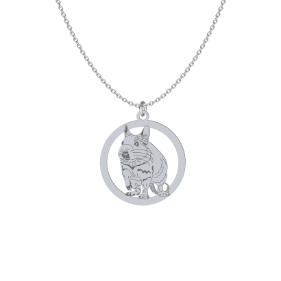 Silver Octodon engraved necklace - MEJK Jewellery