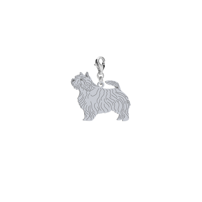 Charms z psem Norwich Terrier srebro GRAWER GRATIS - MEJK Jewellery
