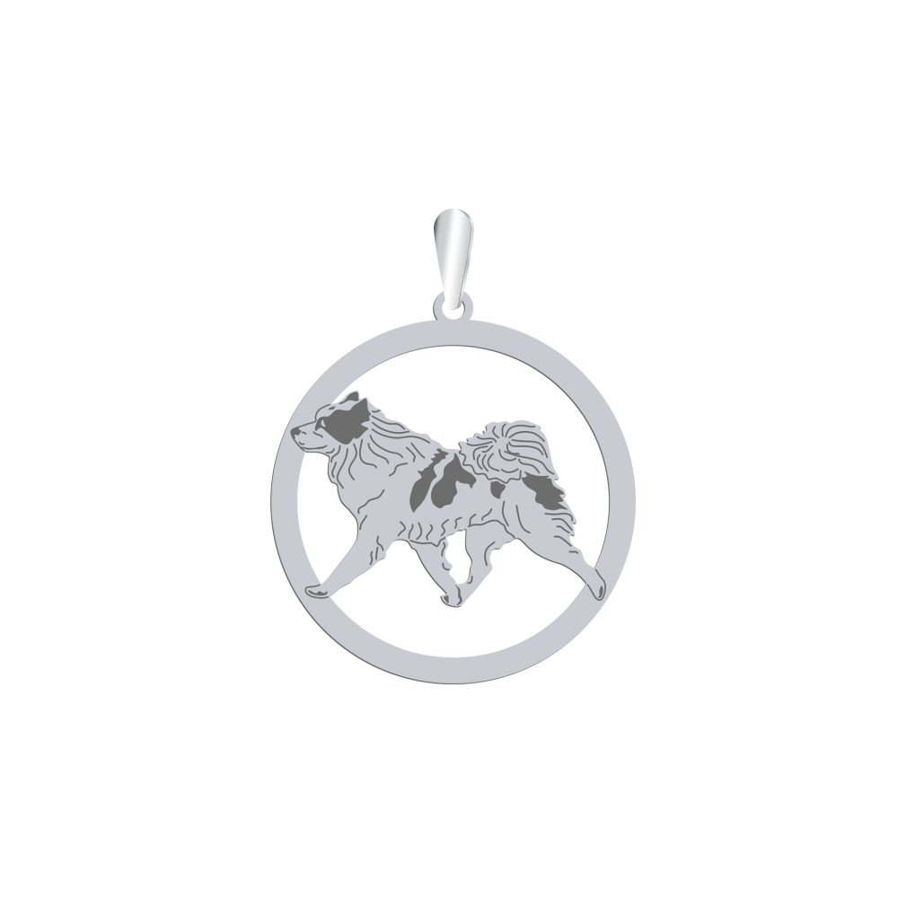 Silver Yakutian Laika pendant, FREE ENGRAVING - MEJK Jewellery