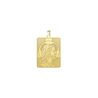 Medalik z Panem Jezusem srebro pozłacane GRAWER GRATIS