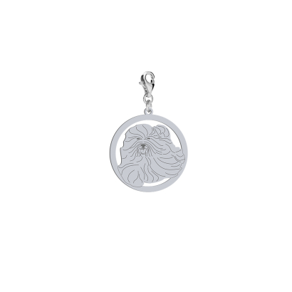 Silver Coton de Tulear charms, FREE ENGRAVING - MEJK Jewellery