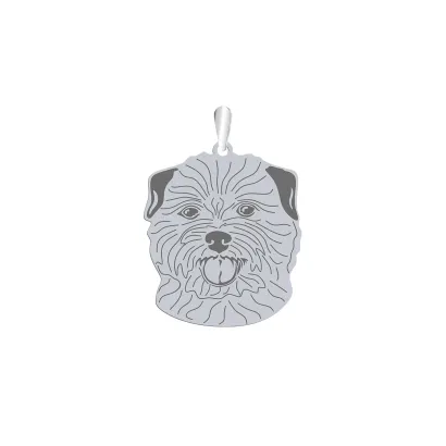 Zawieszka z psem Norfolk Terrier srebro GRAWER GRATIS - MEJK Jewellery