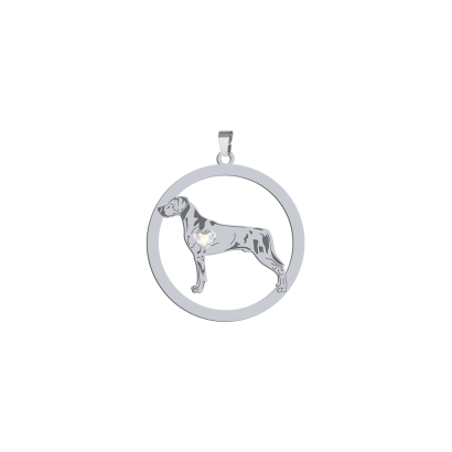 Silver Rhodesian Ridgeback pendant, FREE ENGRAVING - MEJK Jewellery