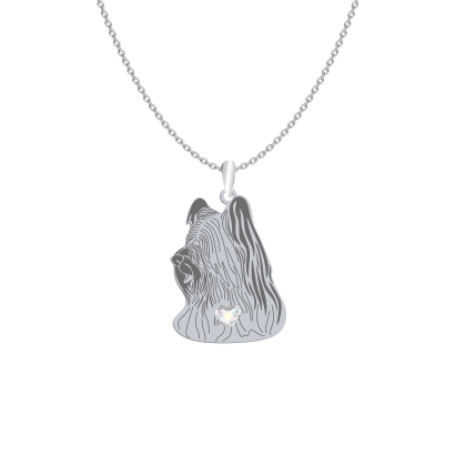 Naszyjnik z psem Skye Terrier srebro GRAWER GRATIS - MEJK Jewellery