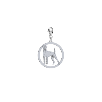 Charms z psem Irish Terrier srebro GRAWER GRATIS - MEJK Jewellery