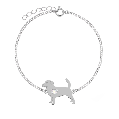 Silver Short-haired Jack Russell Terrier bracelet, FREE ENGRAVING - MEJK Jewellery