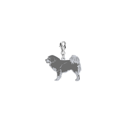 Silver Tibetan Mastiff charms, FREE ENGRAVING - MEJK Jewellery