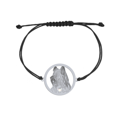 Skye Terrier engraved string bracelet, FREE ENGRAVING - MEJK Jewellery