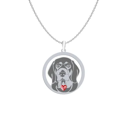 Naszyjnik z psem Alpejski Gończy Krótkonożny srebro GRAWER GRATIS - MEJK Jewellery