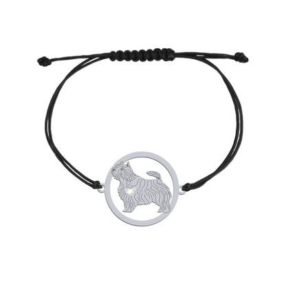  Norwich Terrier engraved string bracelet - MEJK Jewellery