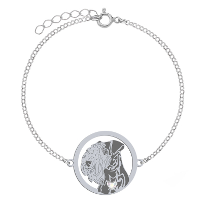 Bransoletka z psem Lakeland Terrier srebro GRAWER GRATIS - MEJK Jewellery