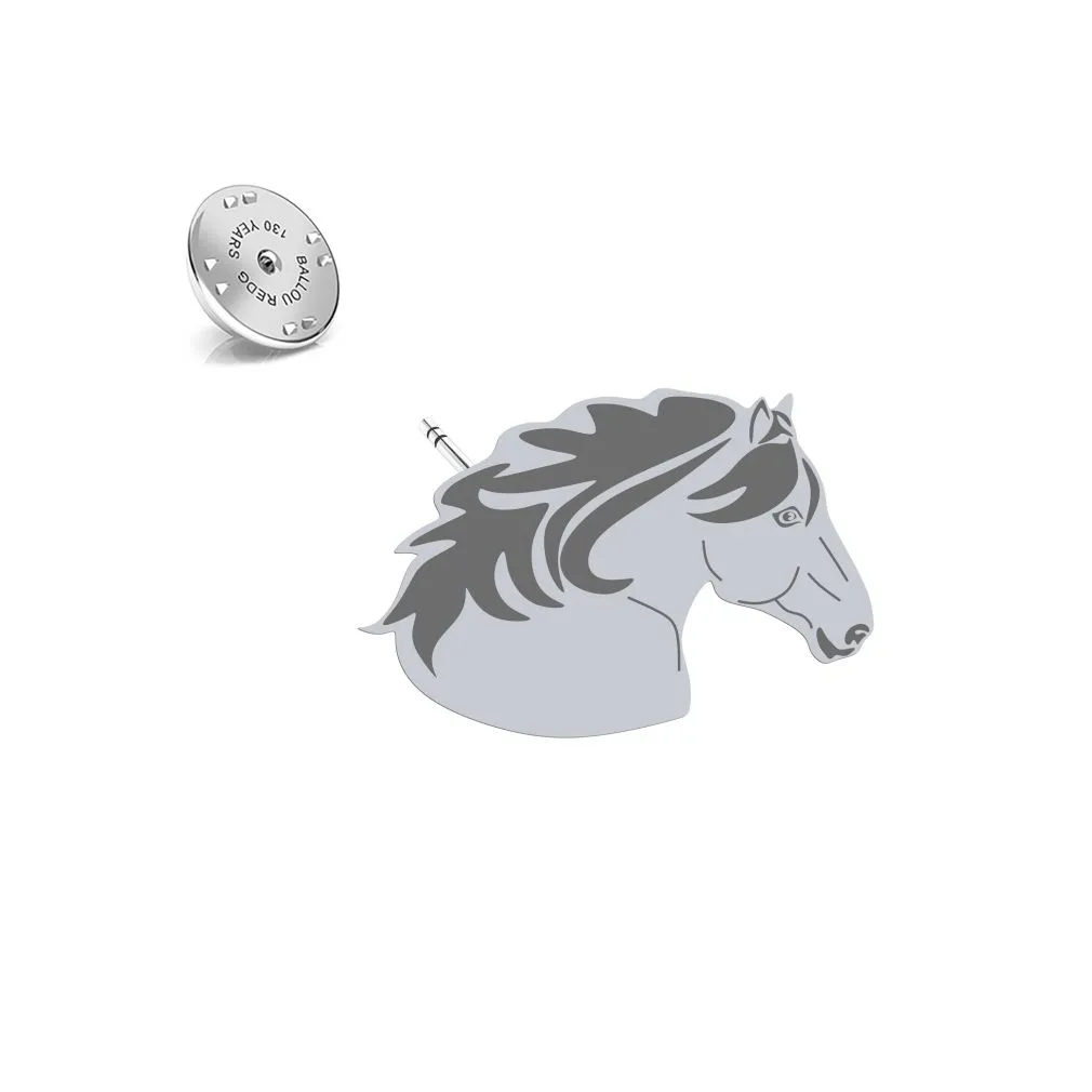 Wpinka ze srebra Koń Huculski - MEJK Jewellery