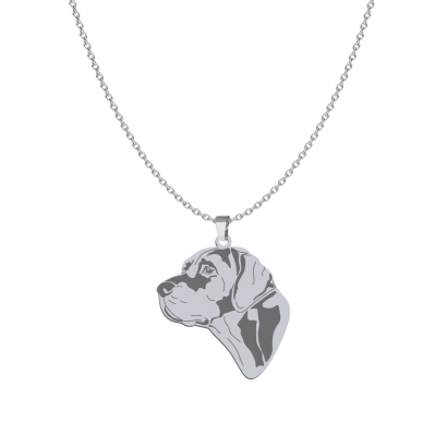 Naszyjnik z psem Louisiana Catahoula srebro GRAWER GRATIS - MEJK Jewellery