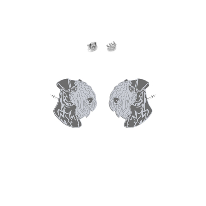Kolczyki z psem Lakeland Terrier srebro - MEJK Jewellery