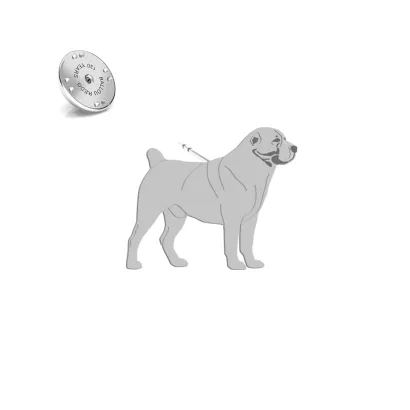 Przypinka z psem Owczarek Środkowoazjatycki srebro - MEJK Jewellery