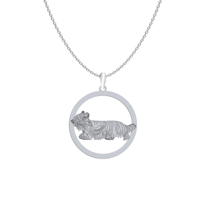 Naszyjnik z psem Skye Terrier srebro GRAWER GRATIS - MEJK Jewellery
